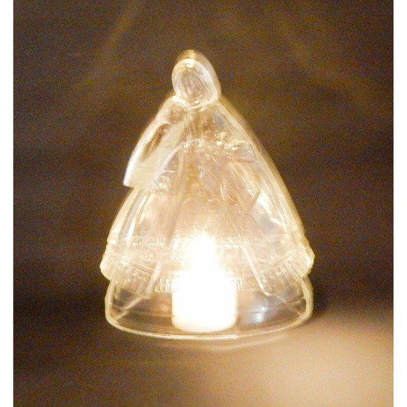 Mother and Child Clear Glass Figurine Candy Container - Picture 11 of 11